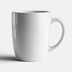 Clean White Ceramic Coffee Mug