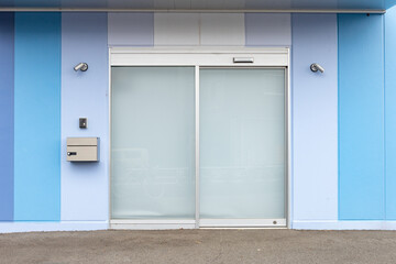 Shop Boutique Store Front with Big Window and Place for Name