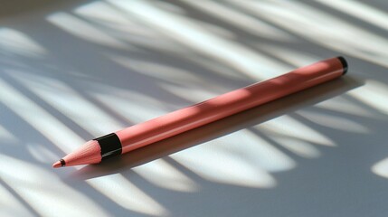 Pink pen in the sunlight