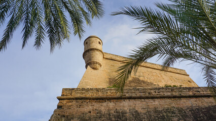 Old bastion of Sant Pere in Palma, Majorca, Spain.