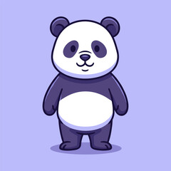 Obraz premium Cute cartoon panda Vector