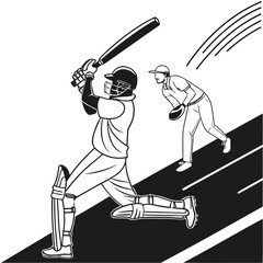 vector illustration of a warrior with sword