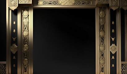 vintage golden frame