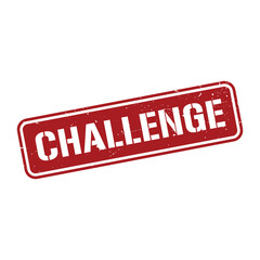 Challenge Stamp, Challenge Grunge Square Sign