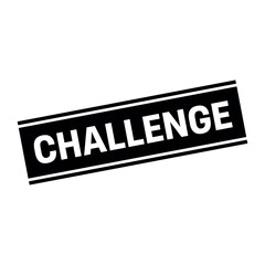 Challenge Stamp, Challenge Grunge Square Sign