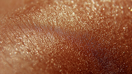 Sparkling Human Skin Texture with Glittery Effect macro