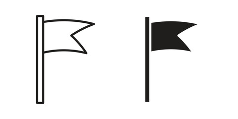 Flag icons symbol template for graphic and web design