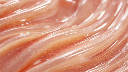 Swirling Pink Gel with Glitter Macro Shot cosmetic