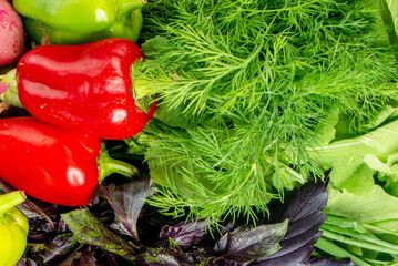 Assorted Raw Legumes and Grains in Wooden Spoons on Gray Stone Background