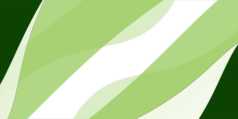 Modern Abstract green wave background, Vector green line background curve element with white space for text and message design, overlapping layers art