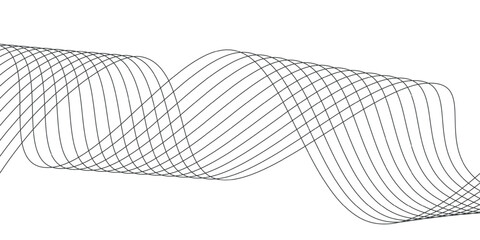 Abstract blue vector background with flowing lines and wave pattern