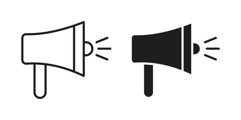 Loud Speaker icons symbol template for graphic and web design