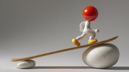 Individual balancing on a stability ball illustrating movement ease and the concept of balancing life with wellness