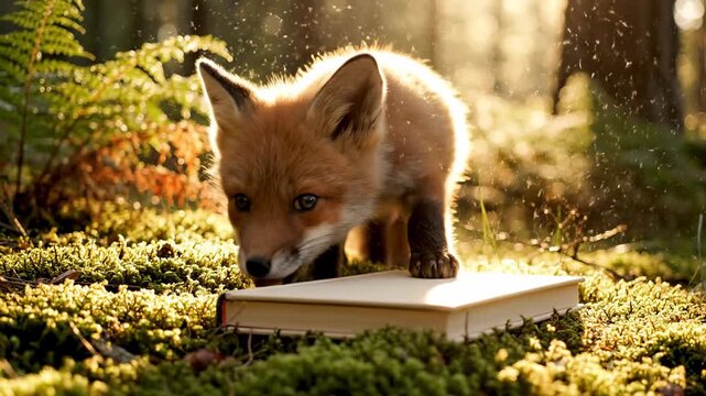 red fox in the woods