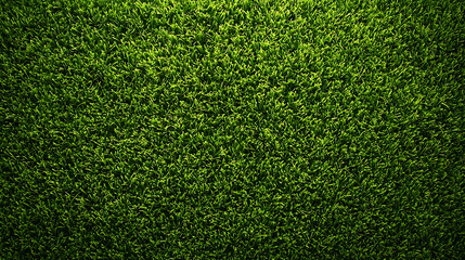 Vibrant Green Artificial Grass Surface photograph down