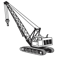 crane hook vector illustration