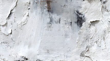 White Plaster Texture with Dark Smudges and Rough Edges