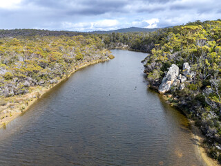 Swimcart lagoon in Tasmania
