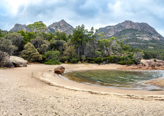 Honeymoon beach in Freycinet national park, Tasmania