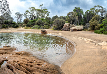 Honeymoon beach in Freycinet national park, Tasmania