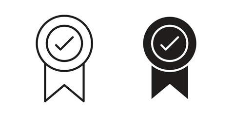 Rosette icons symbol template for graphic and web design