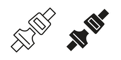 Seatbelt icons symbol template for graphic and web design