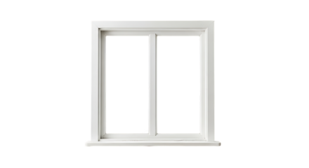 Minimalist white window frame