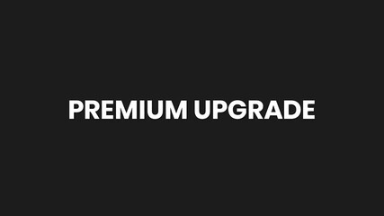 Premium Upgrade Minimal Particle Text Animation 4K for Service Enhancement Promotion and Feature Upgrade