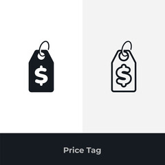 Price tag icon set representing cost pricing retail labels commerce