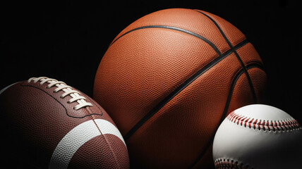 Collection of sports balls