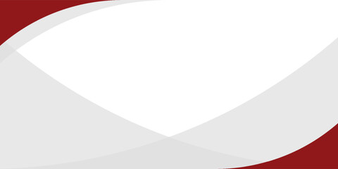 Naklejka premium Abstract red and white curve background. Vector illustration