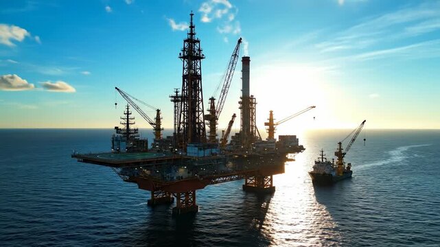 oil tanker in the sea