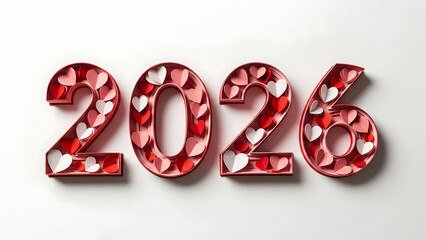 Valentine's Day 2026 decoration with hearts