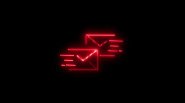  Gmail icon animation.Message icon animation, gmail, email notification box icon for messenger. 