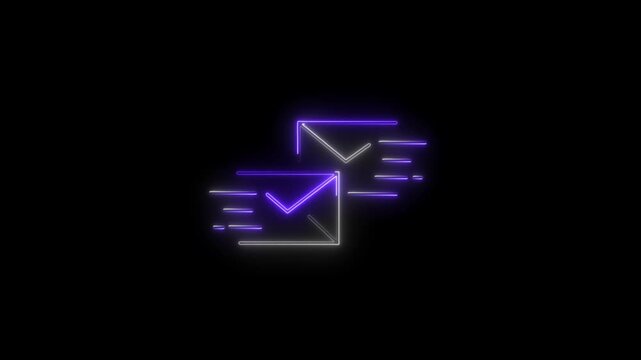 Gmail icon animation.Message icon animation, gmail, email notification box icon for messenger. 