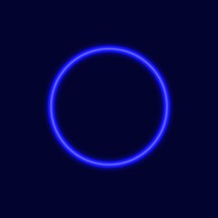 Obraz premium neon frames with shining effects, highlights and inscriptions on a dark background