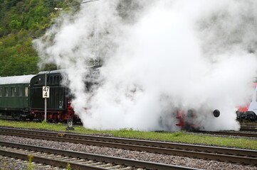 Naklejka premium Dampflokomotive