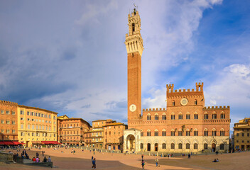 Palazzo Pubblico, Piazza del campo,Sienne, Toscane