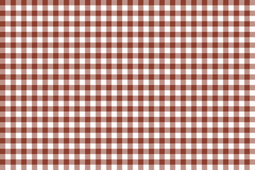Coral color and Snow color checkered texture fabric. tartan pattern. classic scottish check pattern.