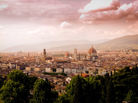 Panorama of florence Italy