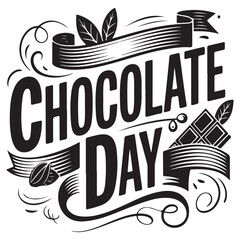 Chocolate day T-shirt vector 