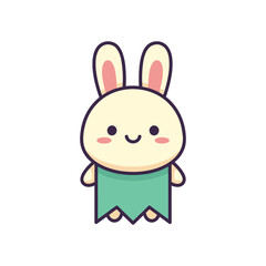Cute Bunny Vector Illustration