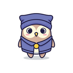 Cozy Pug in Blue Hoodie