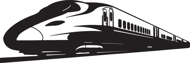 Highspeed train silhouette © Sanzida