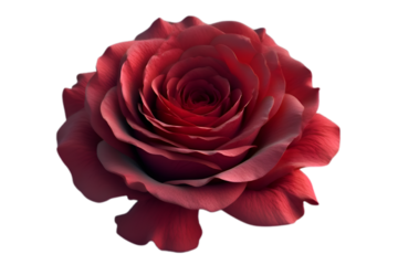 red rose isolated on white background