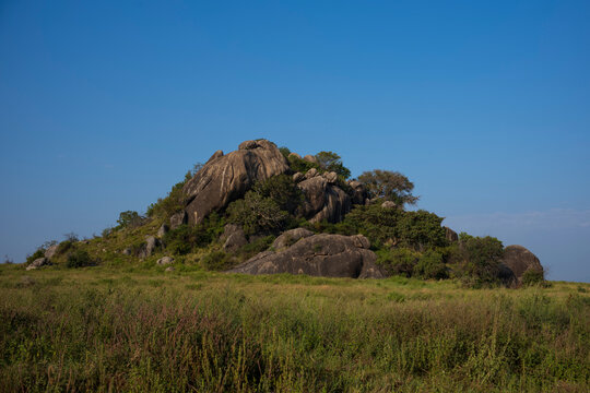 Kopje, a granite formation found at Serengeti National Park.