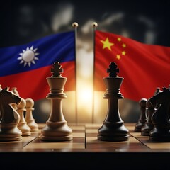 Taiwan and china in a strategic chess game