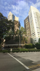 hotel, office, and residential building around downtown Singapore