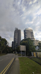 hotel, office, and residential building around downtown Singapore
