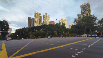 hotel, office, and residential building around downtown Singapore